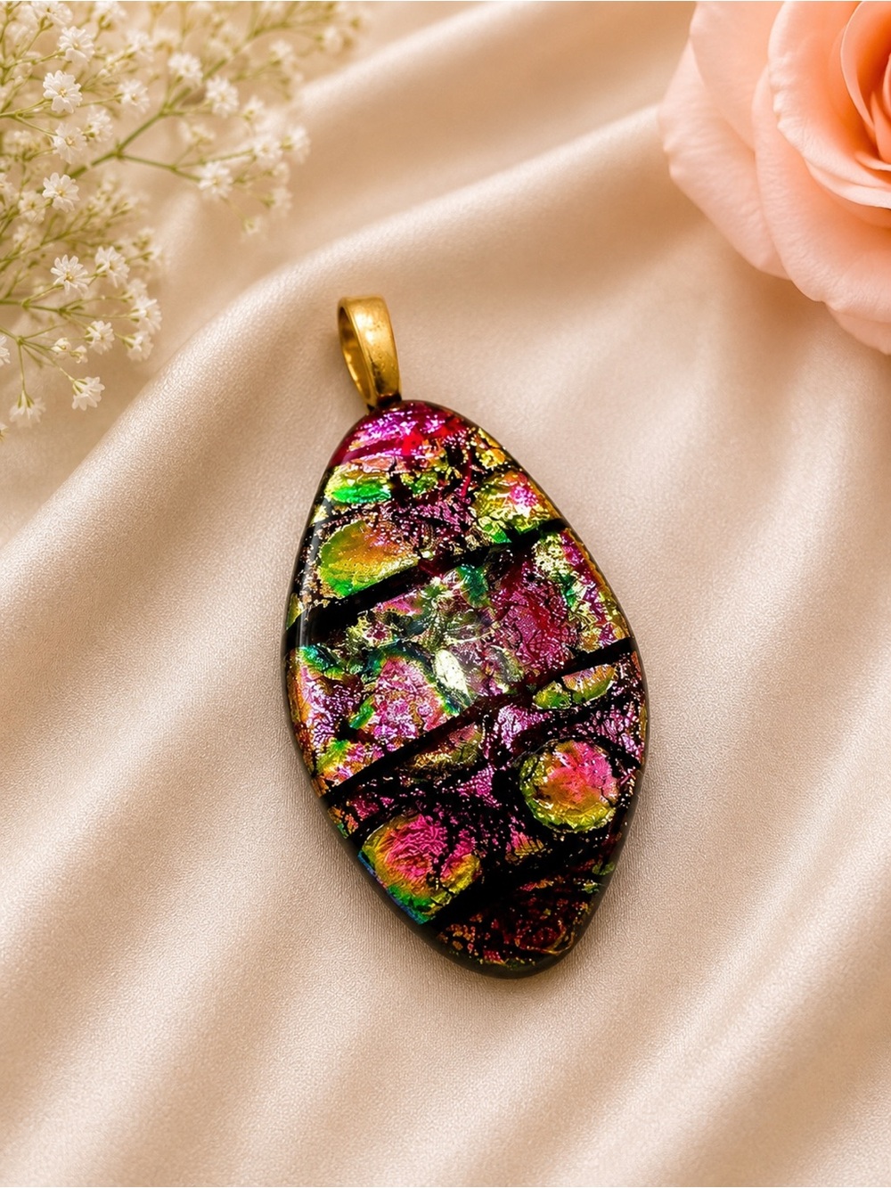 Dichroic Glass Pendant